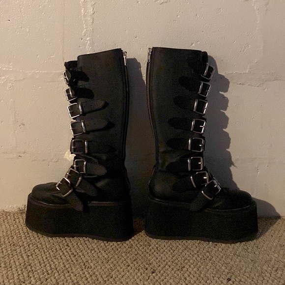 Demonia black platform boots - Picture 3 of 3